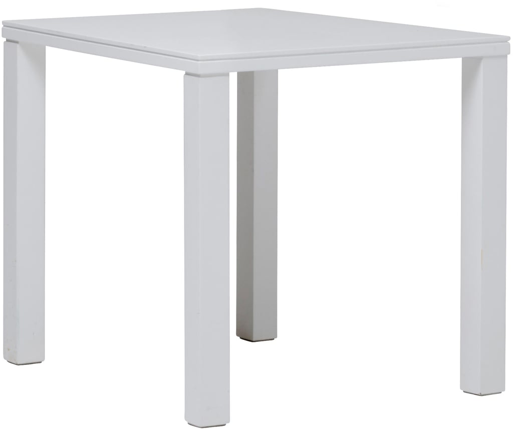 Nova ruokapöytä 70x70 cm valkoinen: Tyylikäs 70x70 cm valkoinen ruokapöytä kahdelle, täydellinen pieniin ruokailutiloihin. Moderni muotoilu tuo raikkautta sisustukseen.
