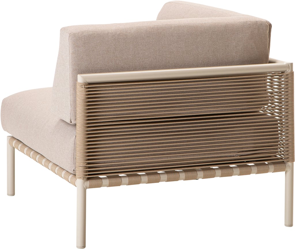 Asgård kulmaosa, taupe runko / beige pehmuste