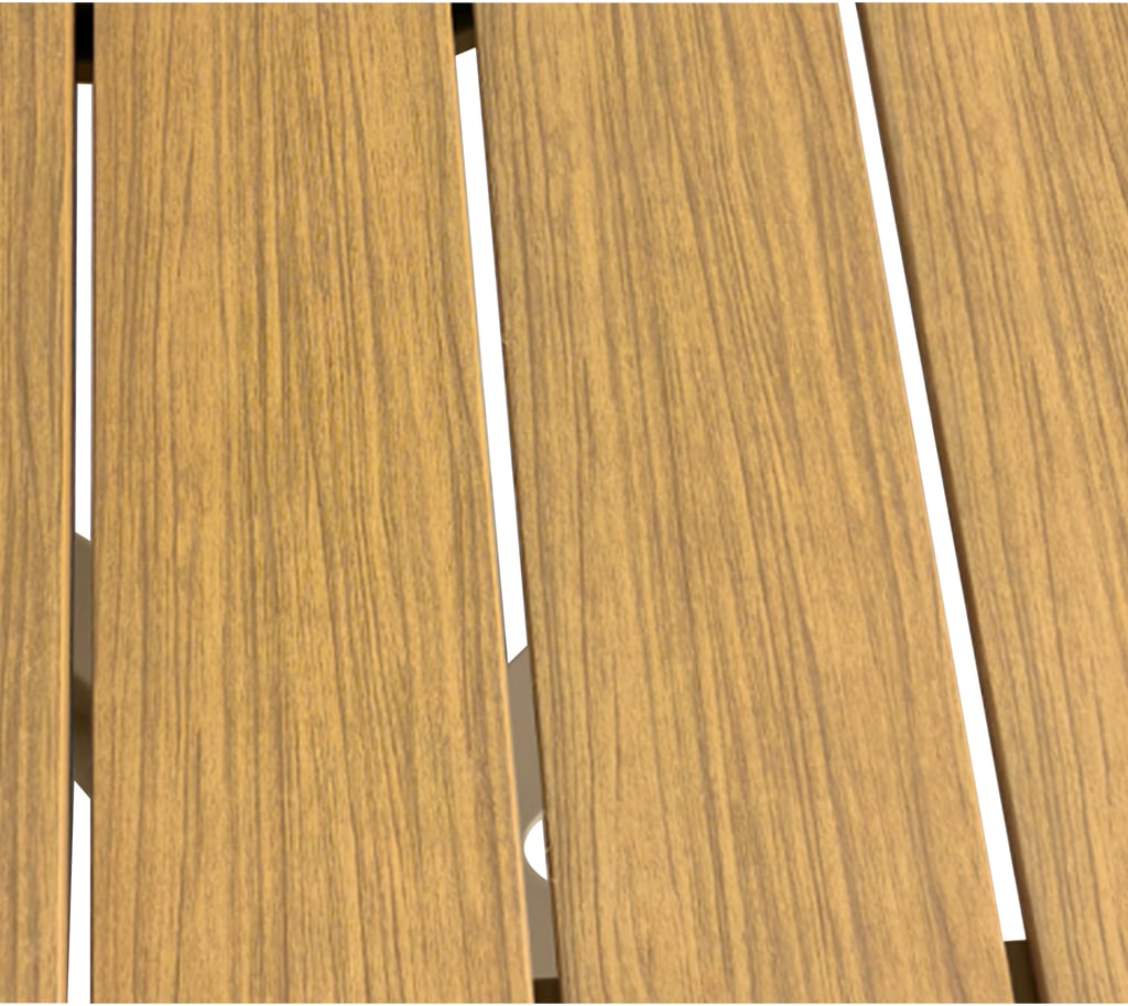 Albury ruokapöytä 130x70 taupe alumiini / tiikki easywood: Tyylikäs 70x70 cm ruokapöytä ulos, taupe alumiinia ja tiikkipintaa. Sopii täydellisesti terassille tai parvekkeelle. Kestävä ja helppohoitoinen.