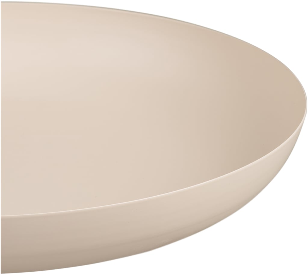 Tray beige metallitarjotin ø30x4 cm
