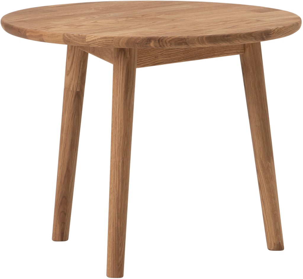 Ekholm sohvapöytä pyöreä 50cm, öljytty tammi: Tyylikäs pyöreä sohvapöytä, öljytty tammi, halkaisija 50 cm. Täydellinen olohuoneen säilytyskalusteeksi, yhdistää käytännöllisyyden ja kauniin muotoilun.