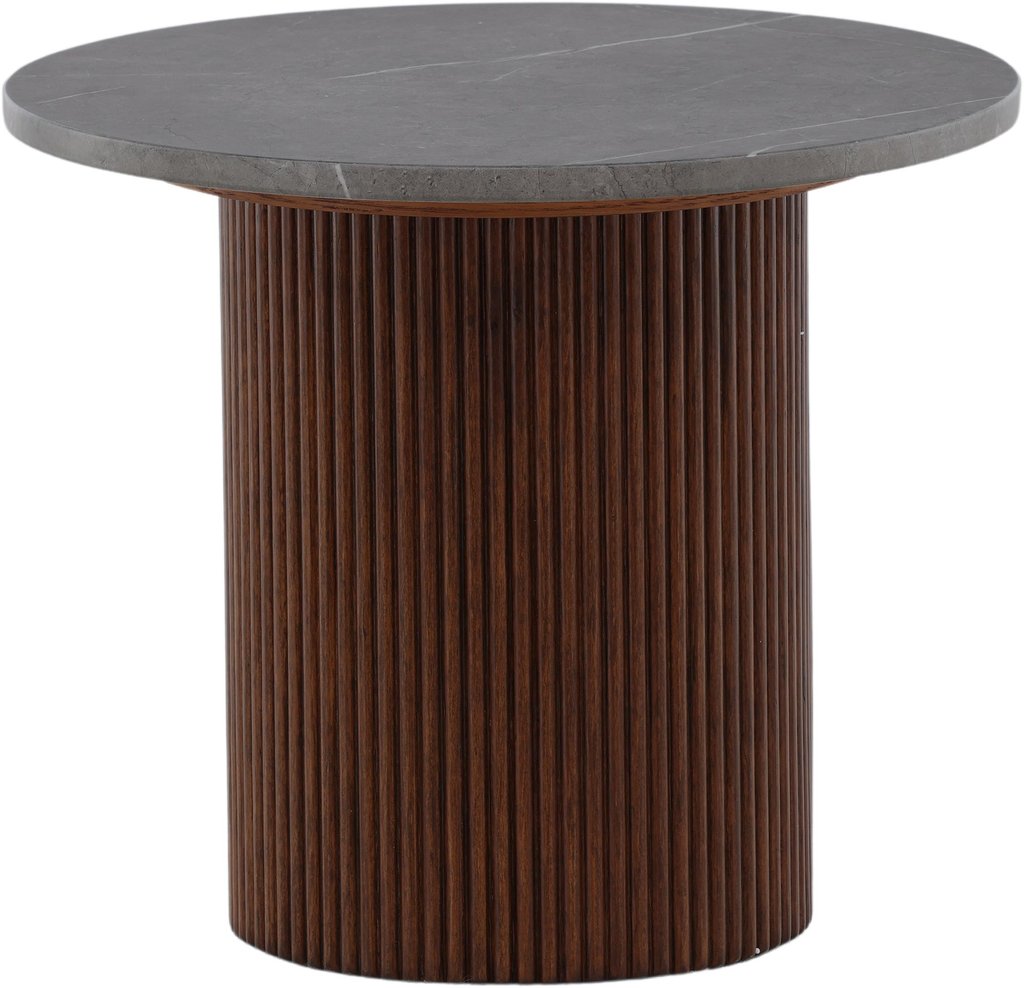 Härön sivupöytä 52 cm, ruskea/harmaa: Tyylikäs ruskea-harmaa sivupöytä, täydellinen olohuoneen säilytykseen. Sopii loistavasti sohvan viereen tai koriste-esineiden alustaksi.