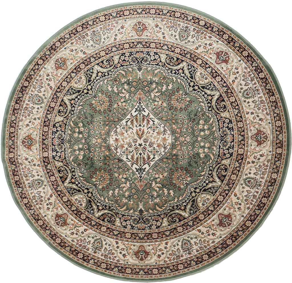 Royal palace matto ø135 cm vihreä