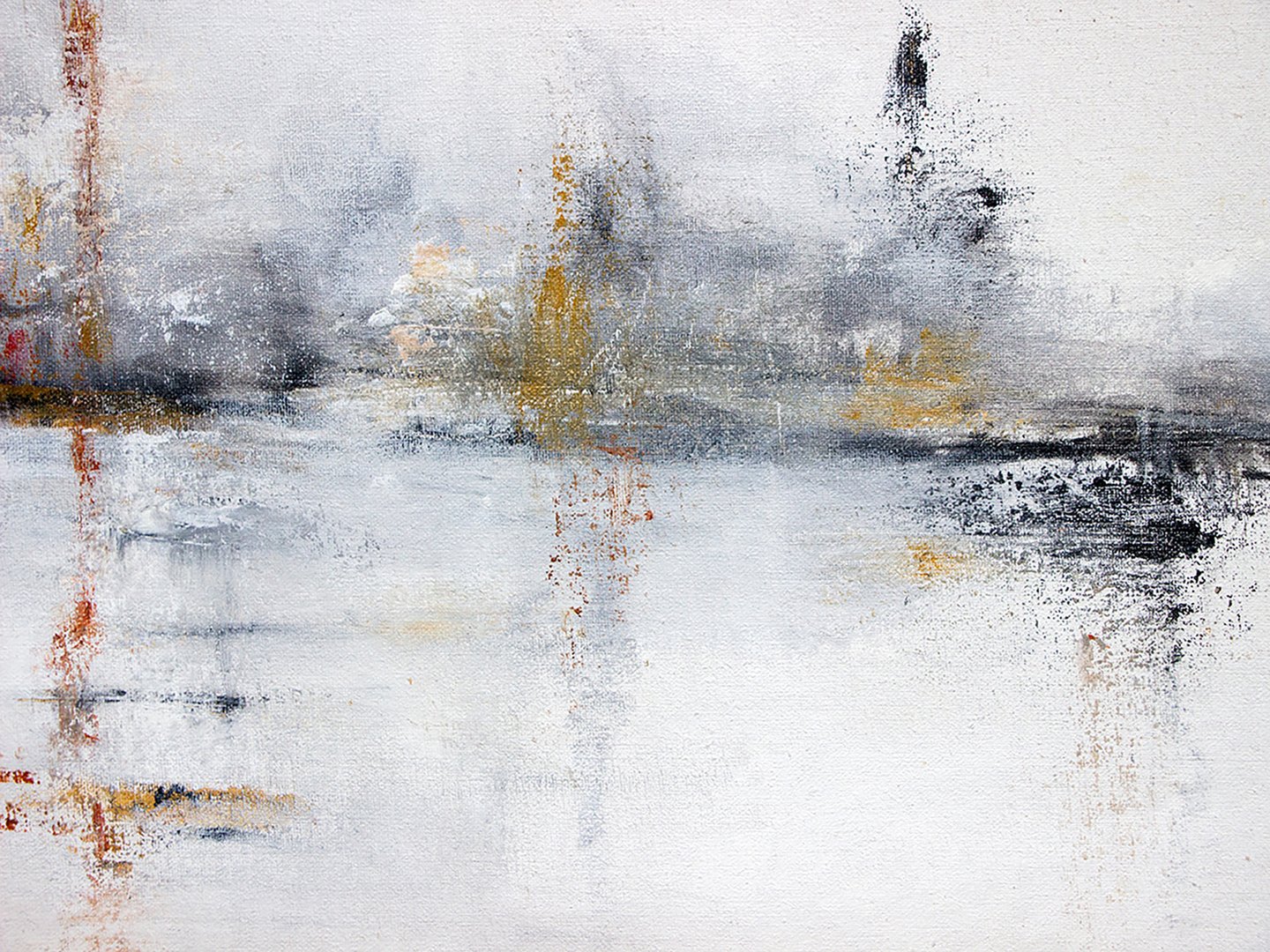 White Abstract taulu 80x120cm