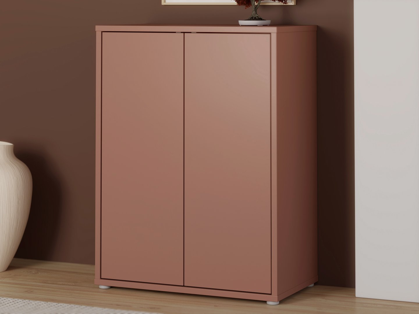Kajo kaappi 2-ovinen terracotta