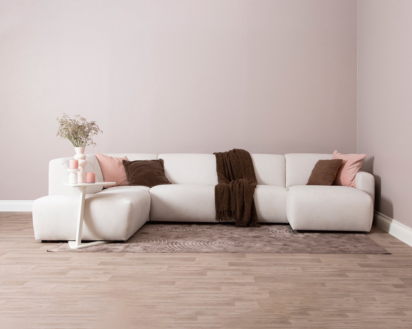 Basel u-kulmasohva vasen, beige