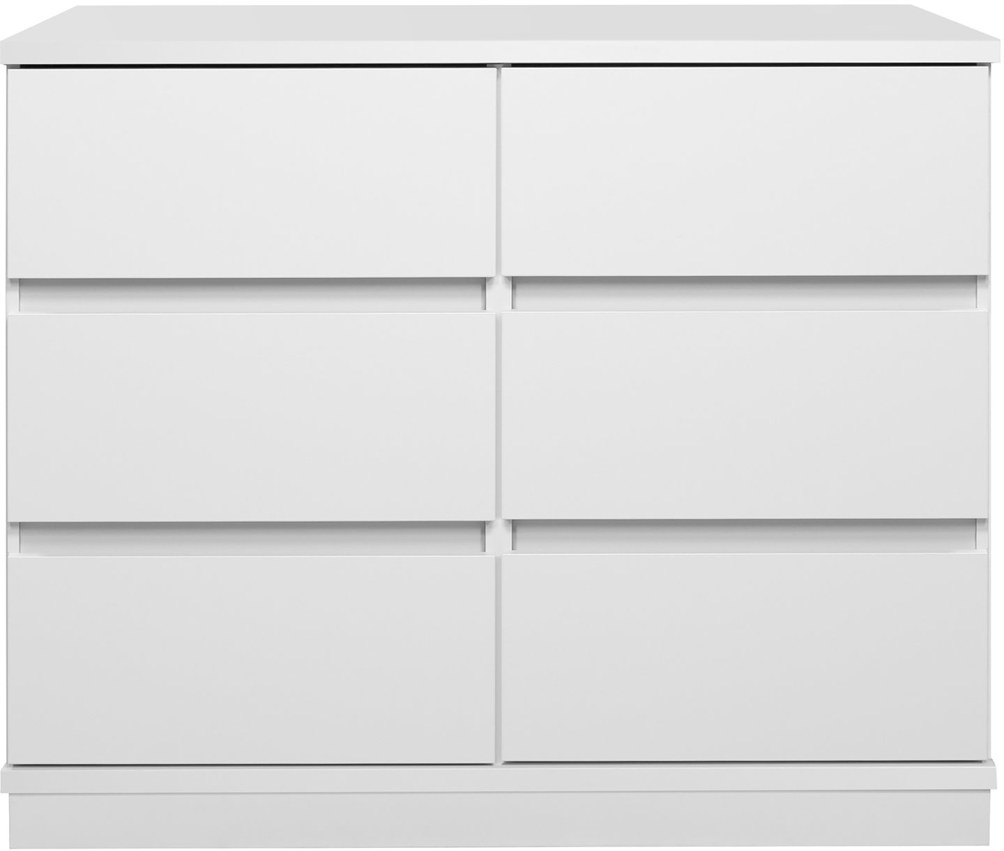 Sata-sarja lipasto nro 21. 92cm 6-ltk valkoinen, sokkeli