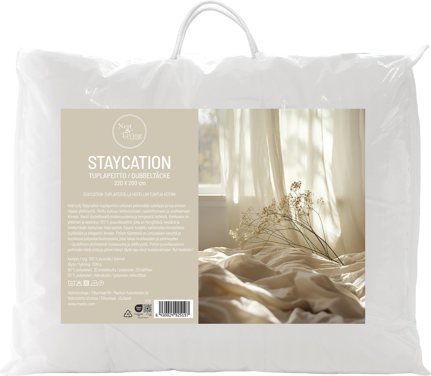 Staycation tuplapeitto 220x200 cm