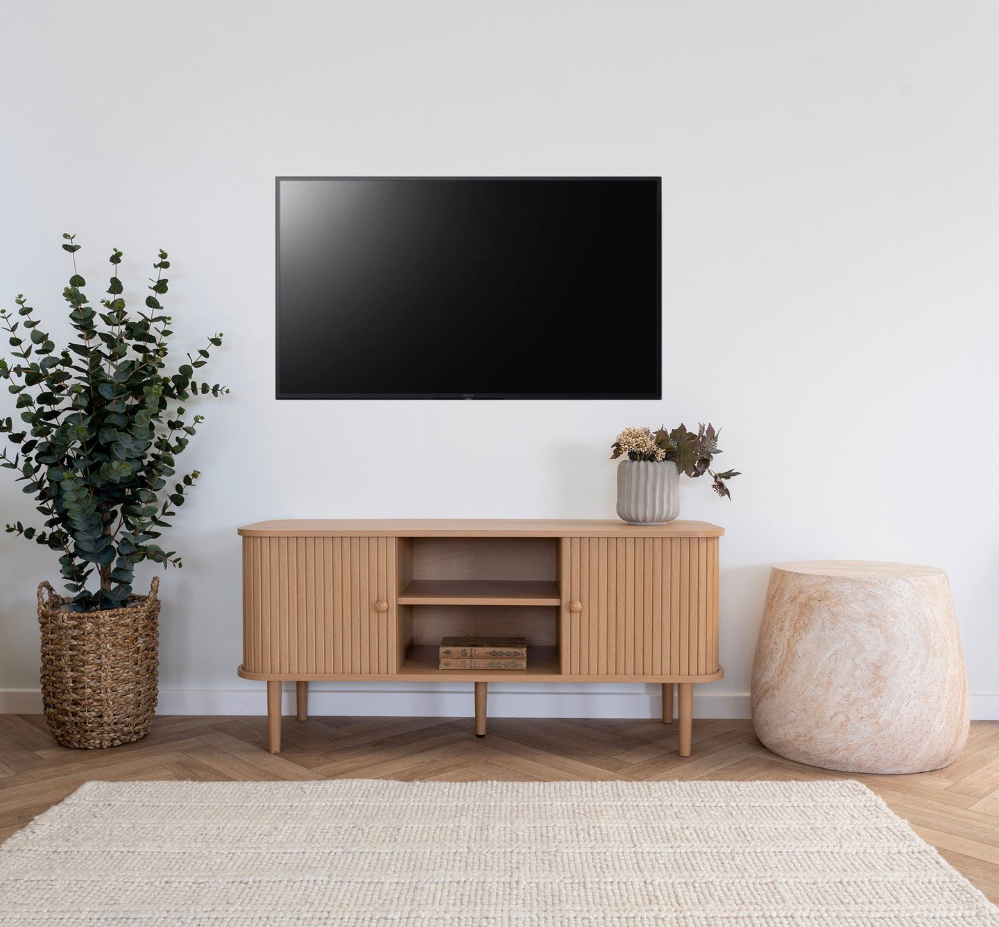 House Nordic Nikko tv-taso 113x40, natural