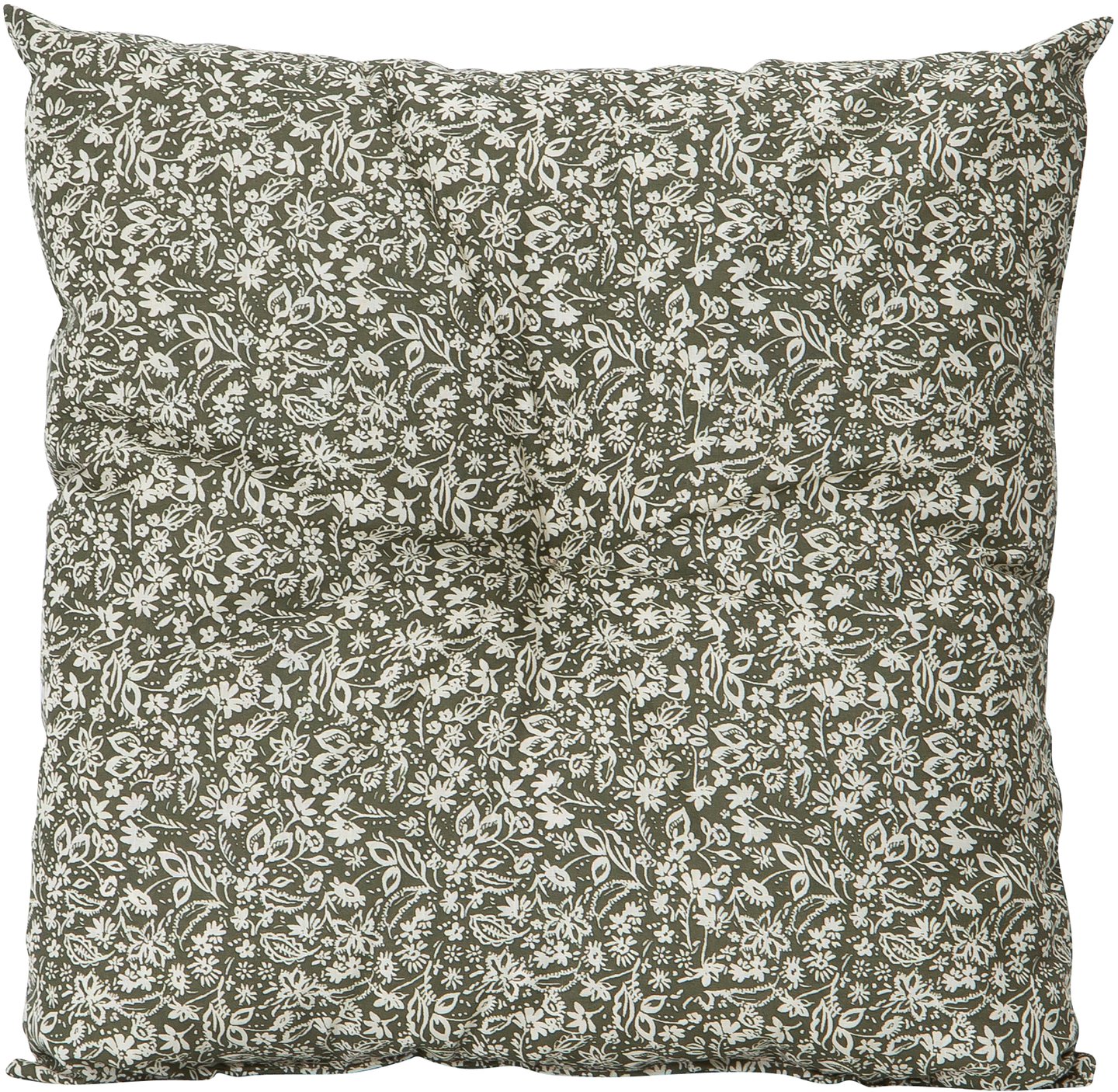 Dropje istuinpehmuste 39x39 vihreä: Mukava vihreä istuinpehmuste, koko 39x39 cm, täydellinen ulkoterassille tai puutarhakalusteisiin. Lisää mukavuutta ja tyyliä ulkosisustukseen.