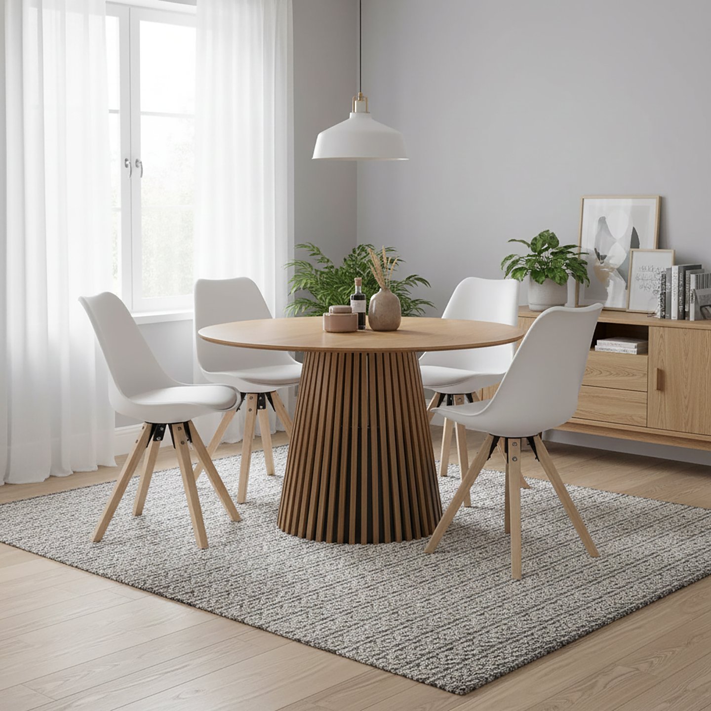 Metz & Concept Oak ruokailuryhmä (1+4)