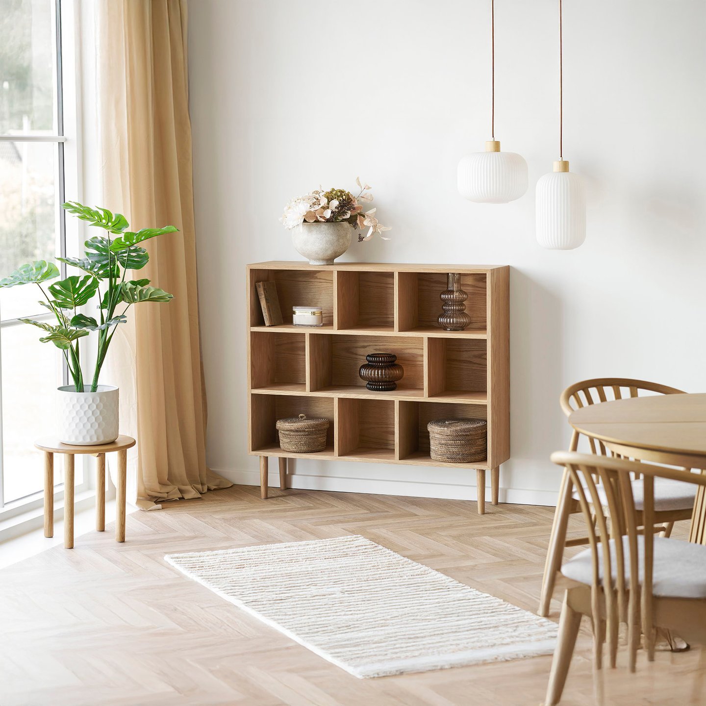 House Nordic Oshawa kirjahylly 30x112x104,5 cm, natural