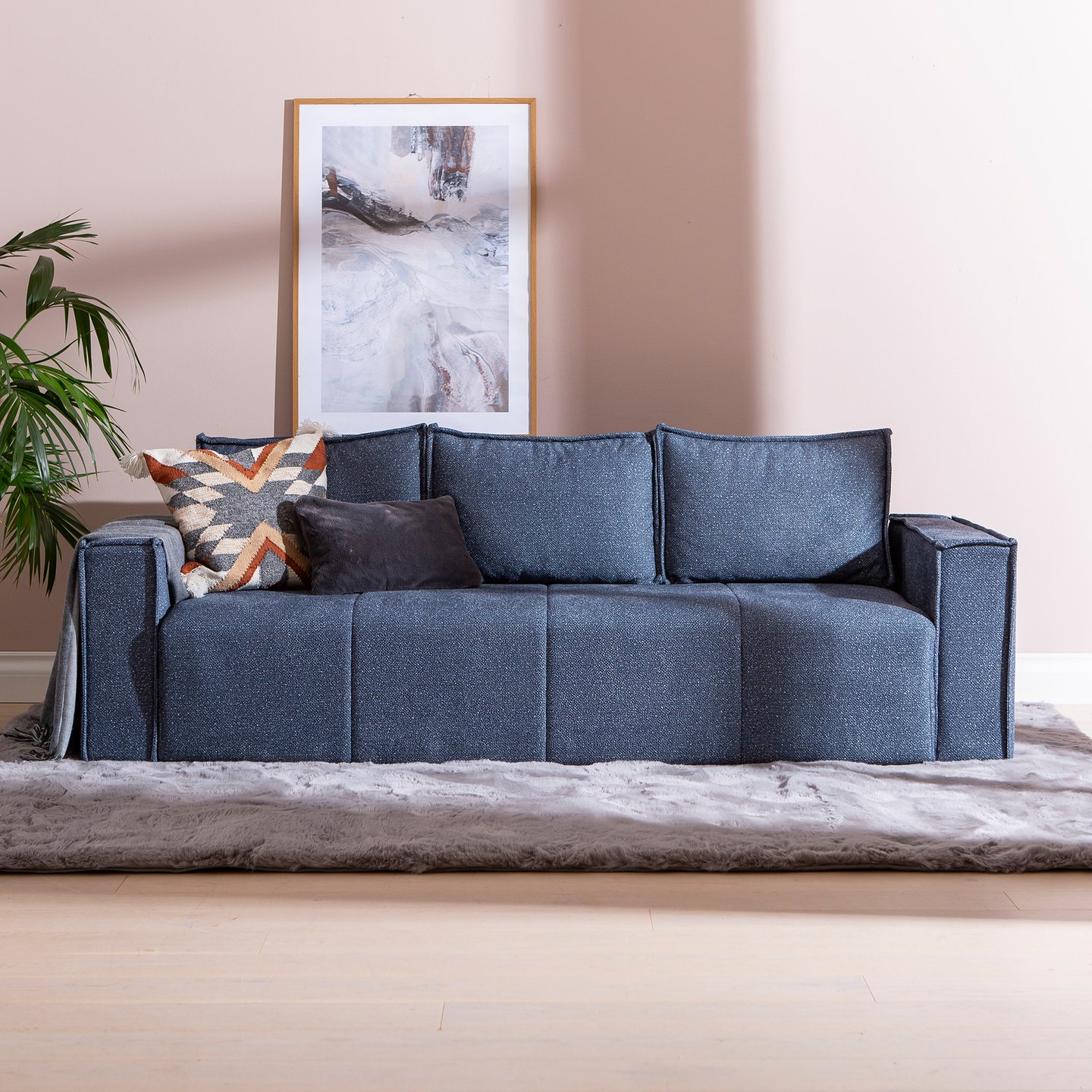 Montana 3-istuttava vuodesohva sininen