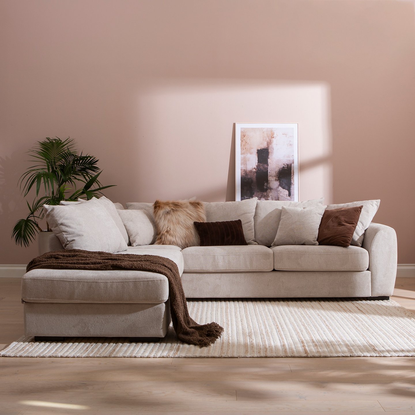 Haave avokulmasohva vasen beige