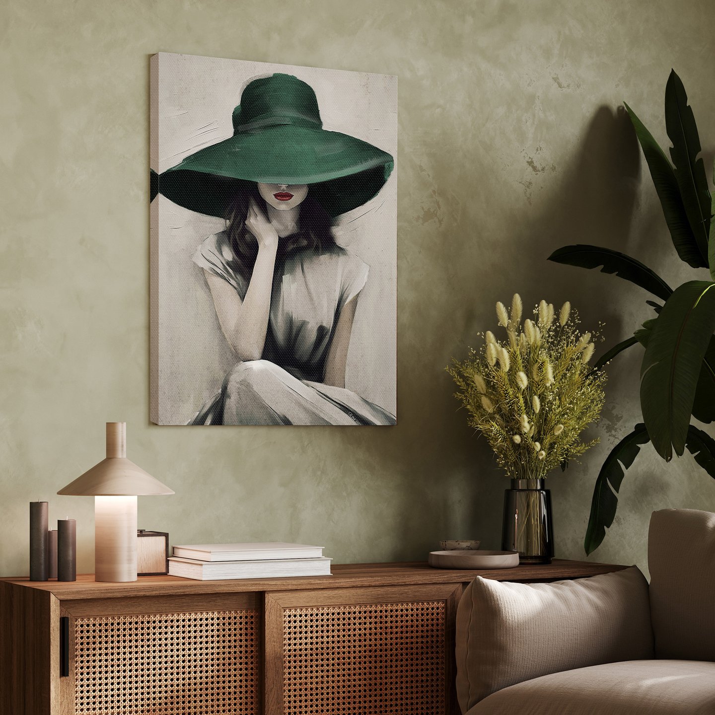 Green Hat taulu 70x120cm