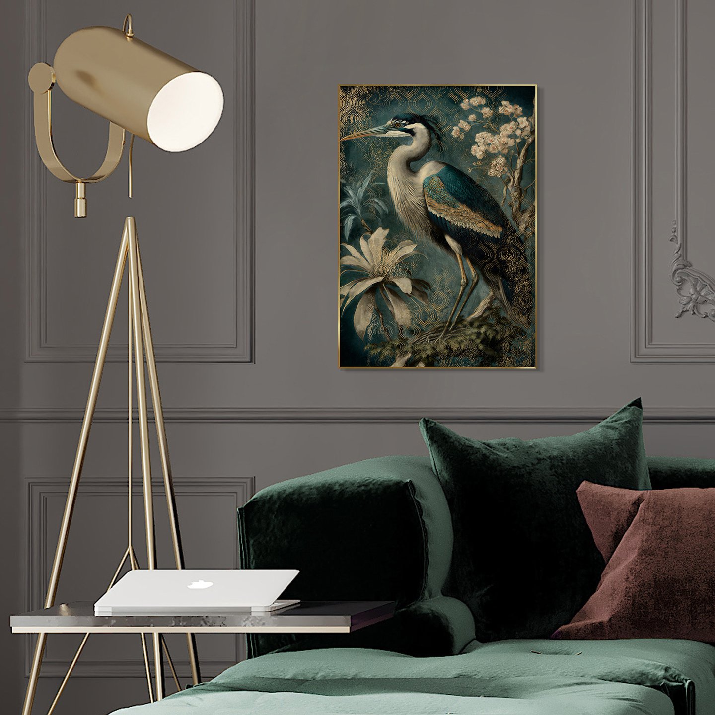 Green Heron taulu 70x100cm