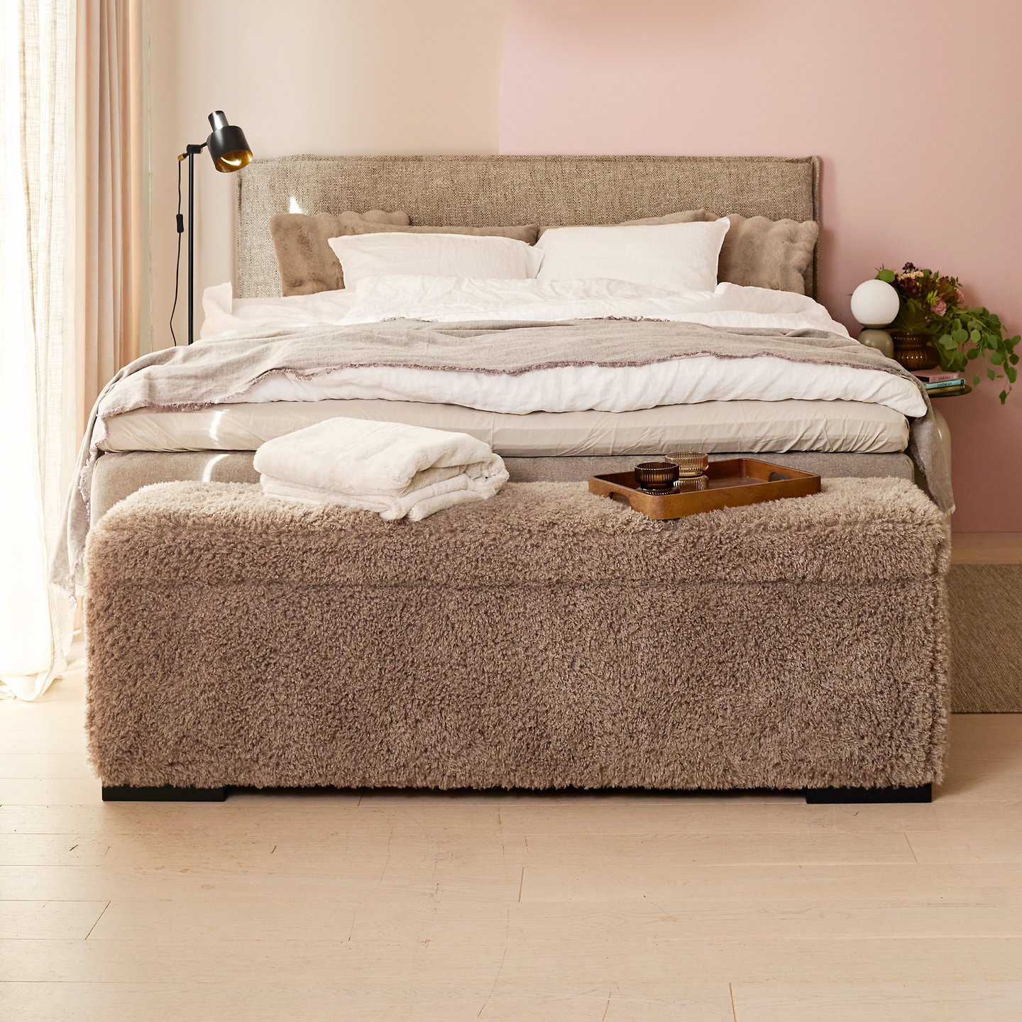 Bellus päätyarkku 160 cm, Snugs-kankaalla