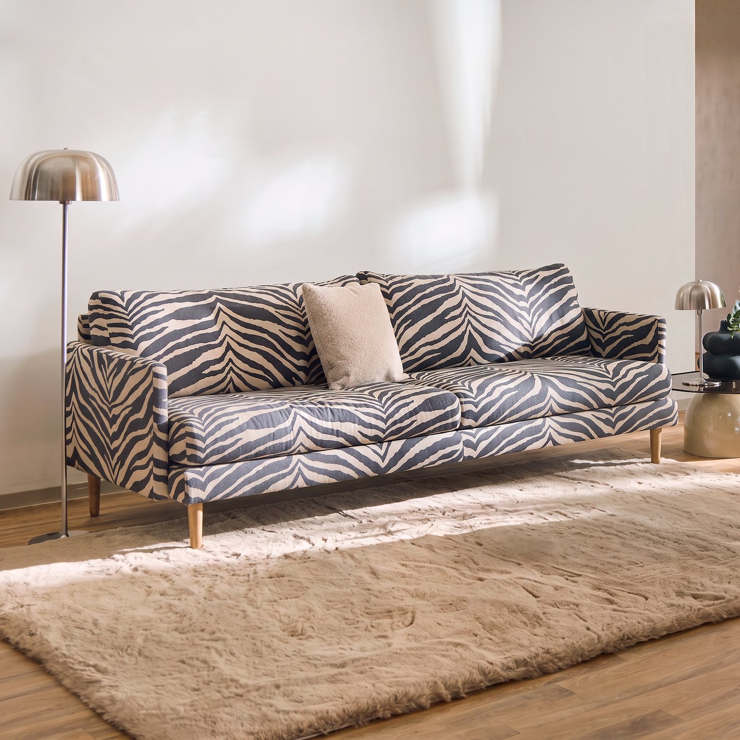 Nordic 3-ist. sohva jumbo 237cm, Zebra 31-kankaalla