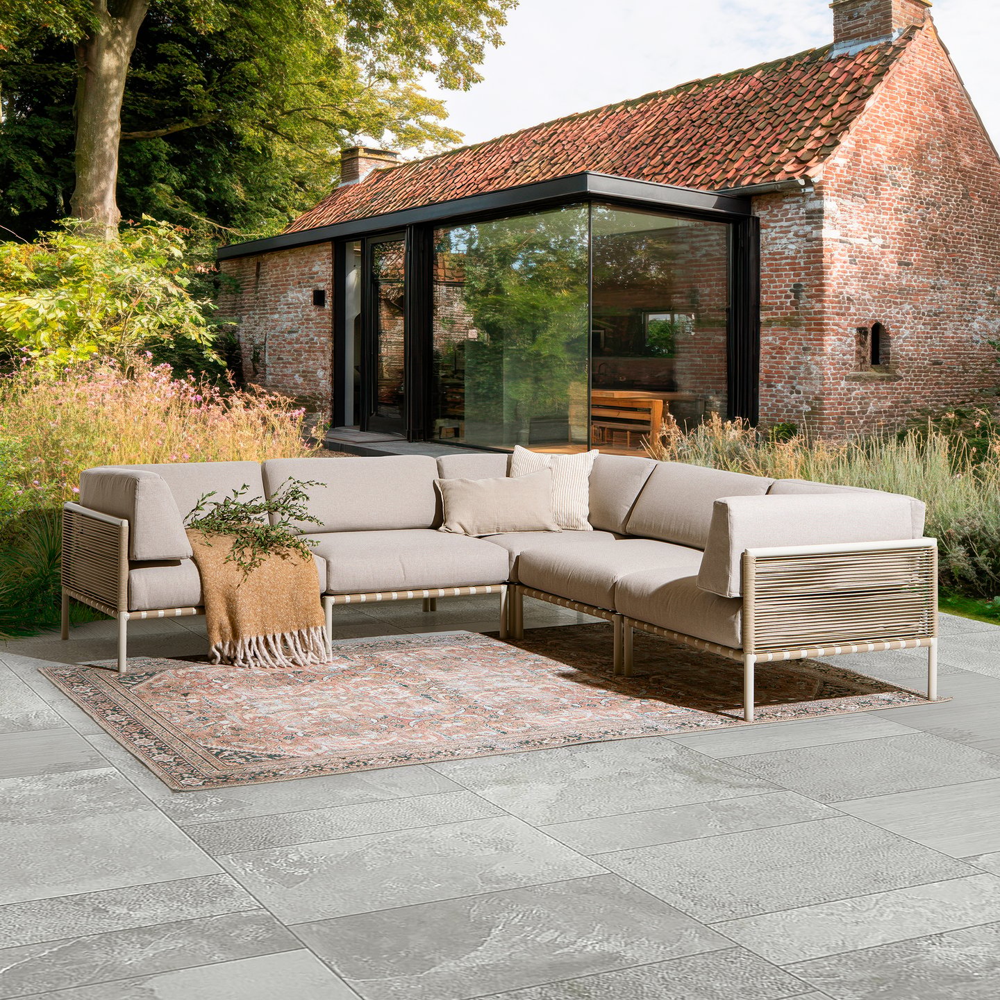 Asgård kulmasohva 2k2, taupe/beige