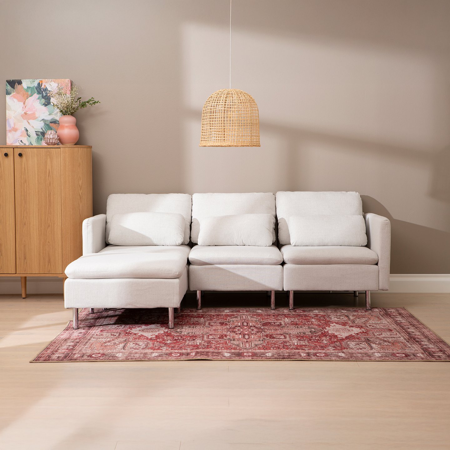 Lotti 3-istuttava divaanisohva, beige