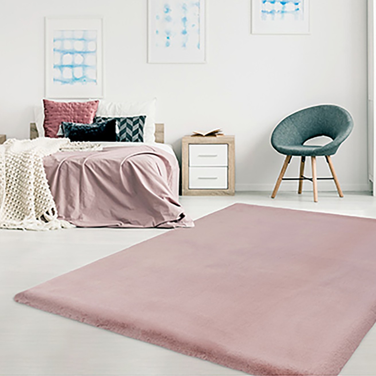 Lalee Heaven matto 120x170 powder pink