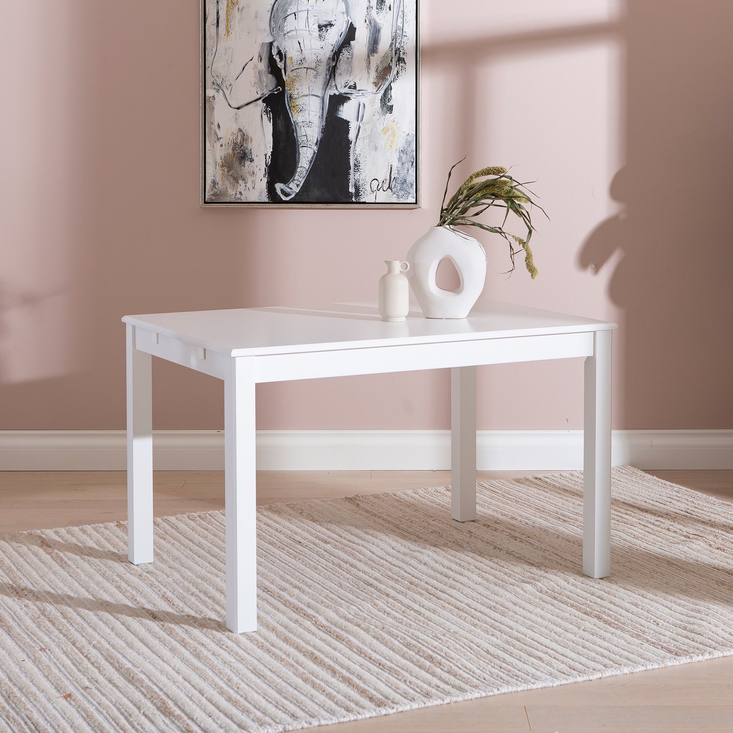 Hovi ruokapöytä 85x120 valkoinen