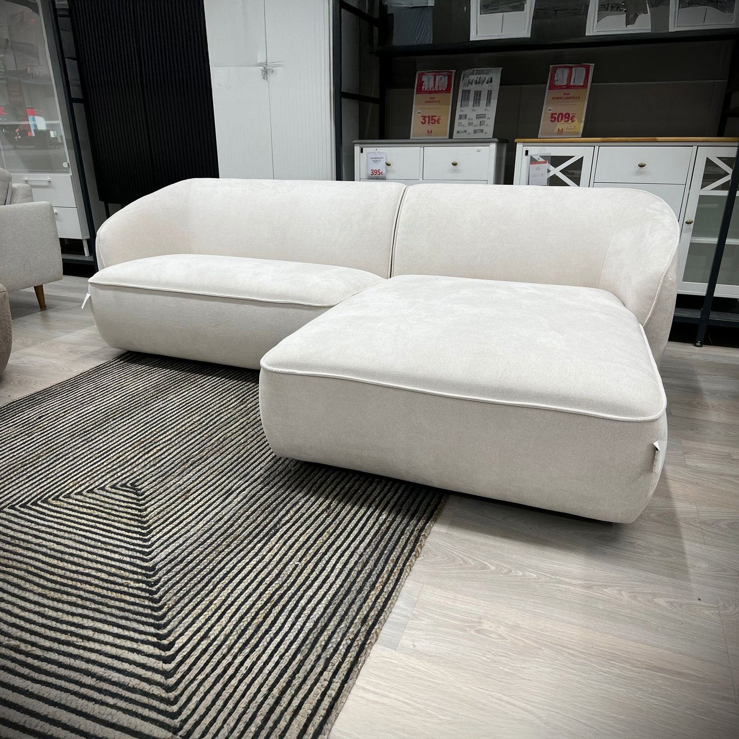 N&L Joy Divaanisohva (oikea) valkoinen