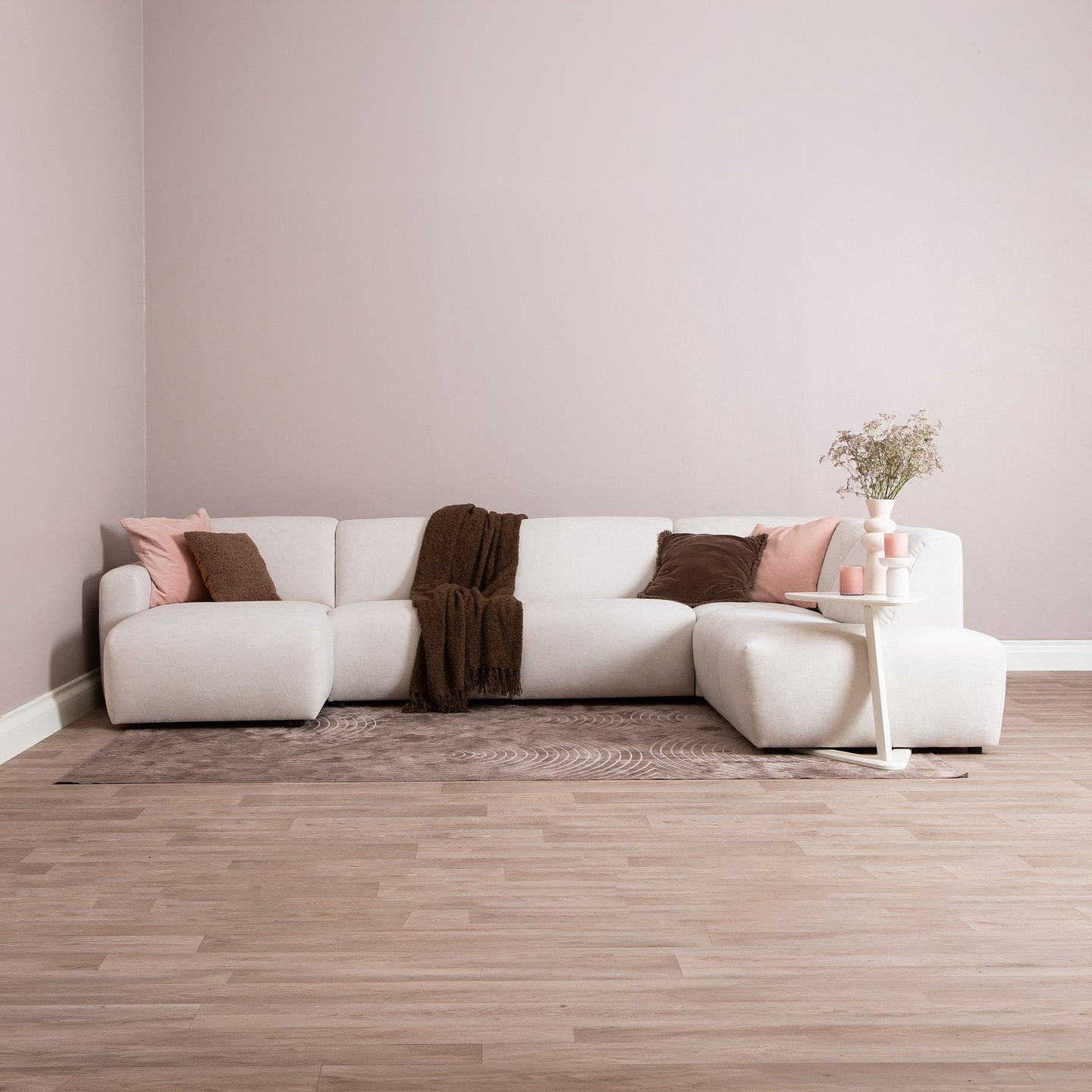 Basel u-kulmasohva oikea, beige