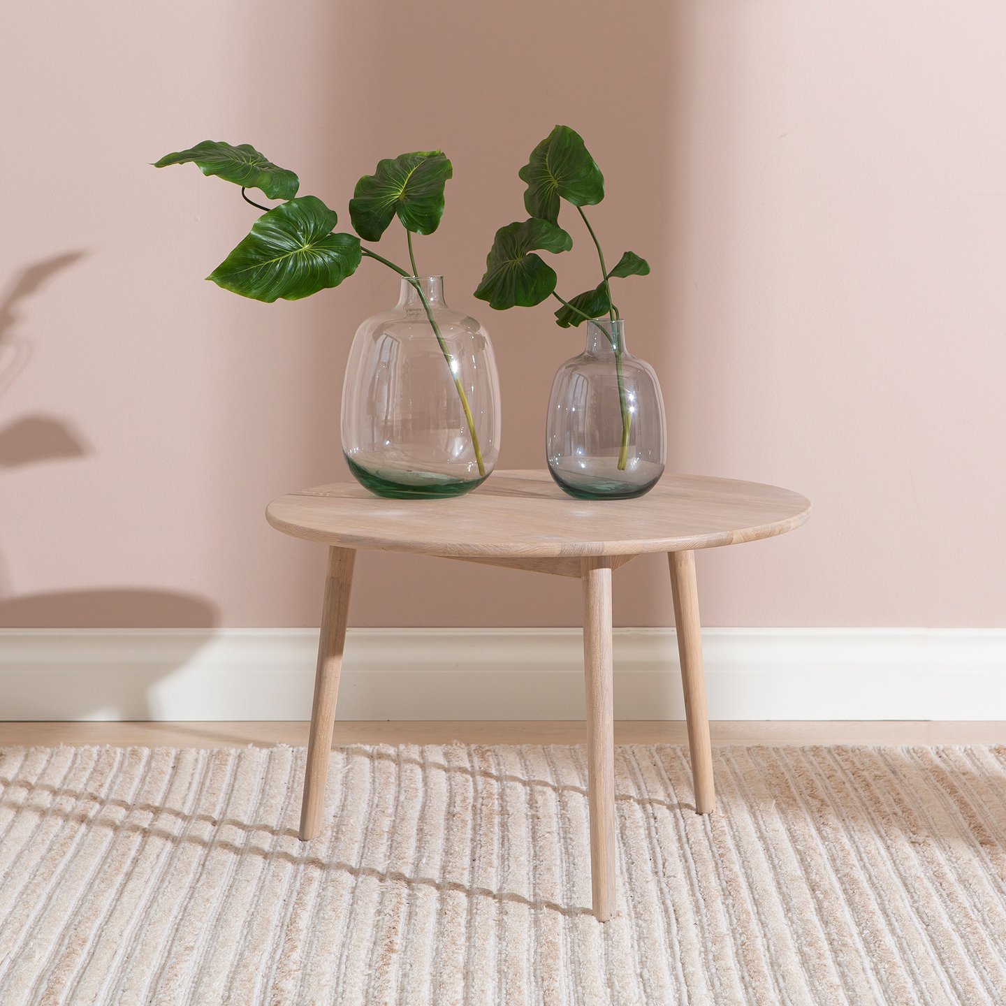 Ekholm sohvapöytä pyöreä 75cm, nordic tammi