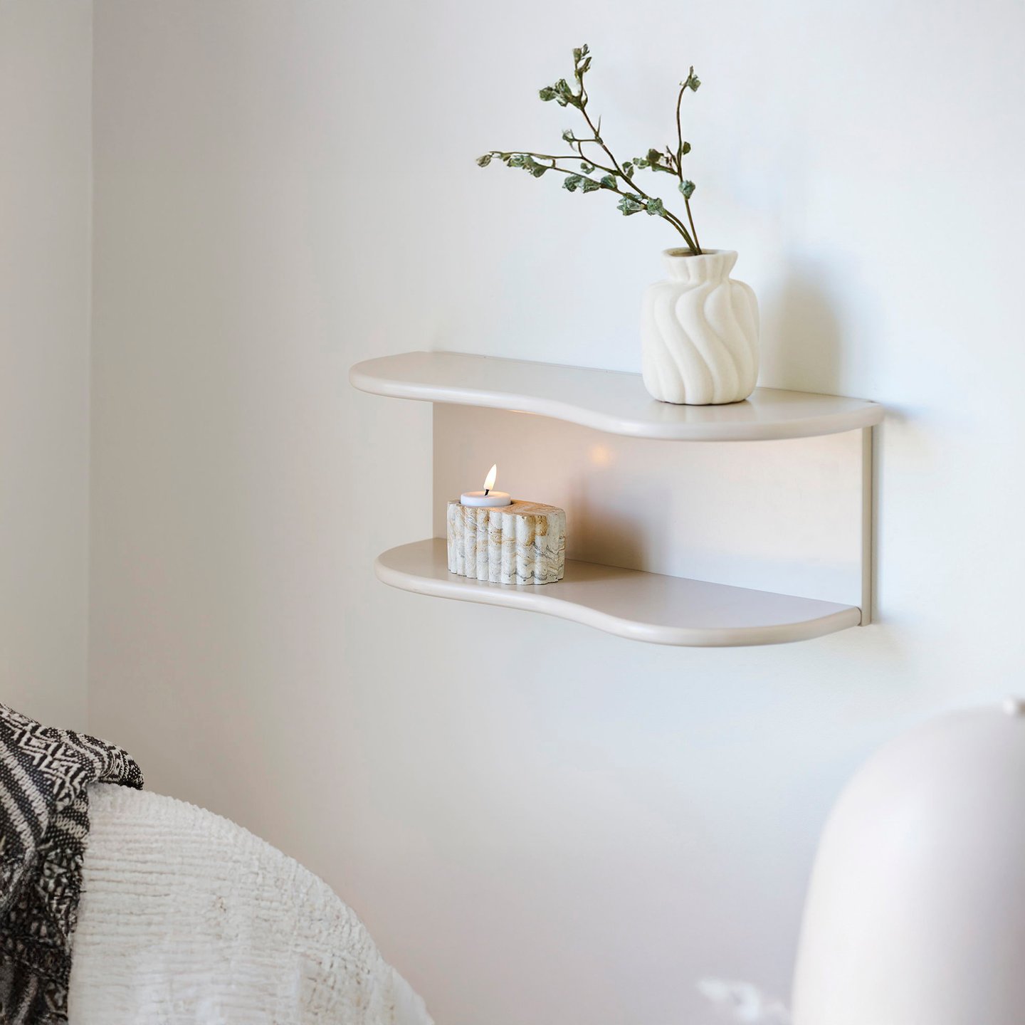 House Nordic Botta seinähylly, beige