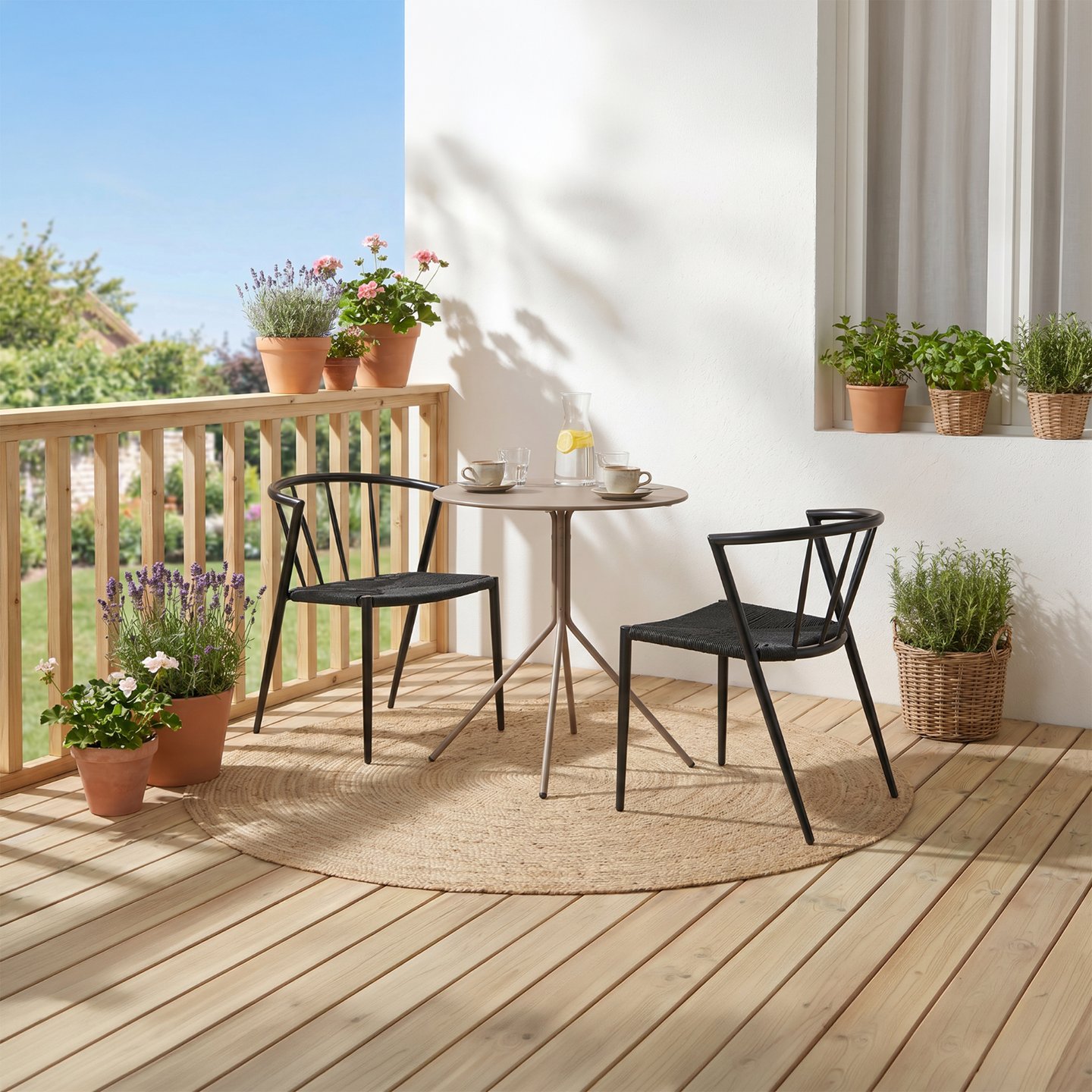 Trento & Deco ruokailuryhmä pyöreä 60cm kahdelle