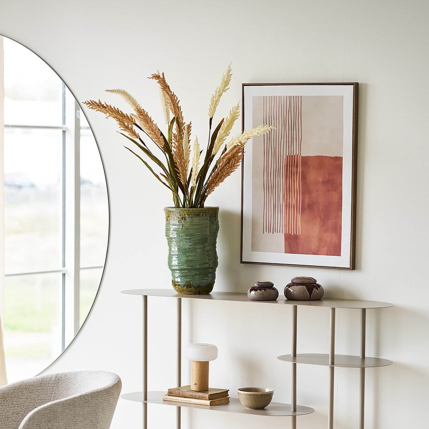 House Nordic Mina canvas-taulu nro 1, beige/ruskea 50x70 cm