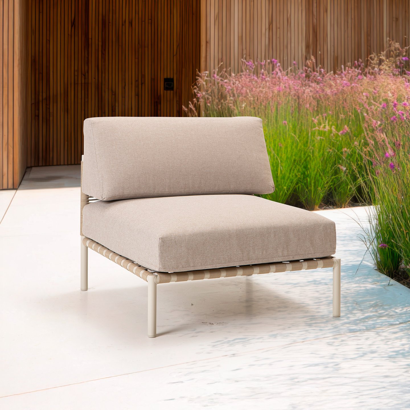 Asgård väliosa, taupe runko / beige pehmuste