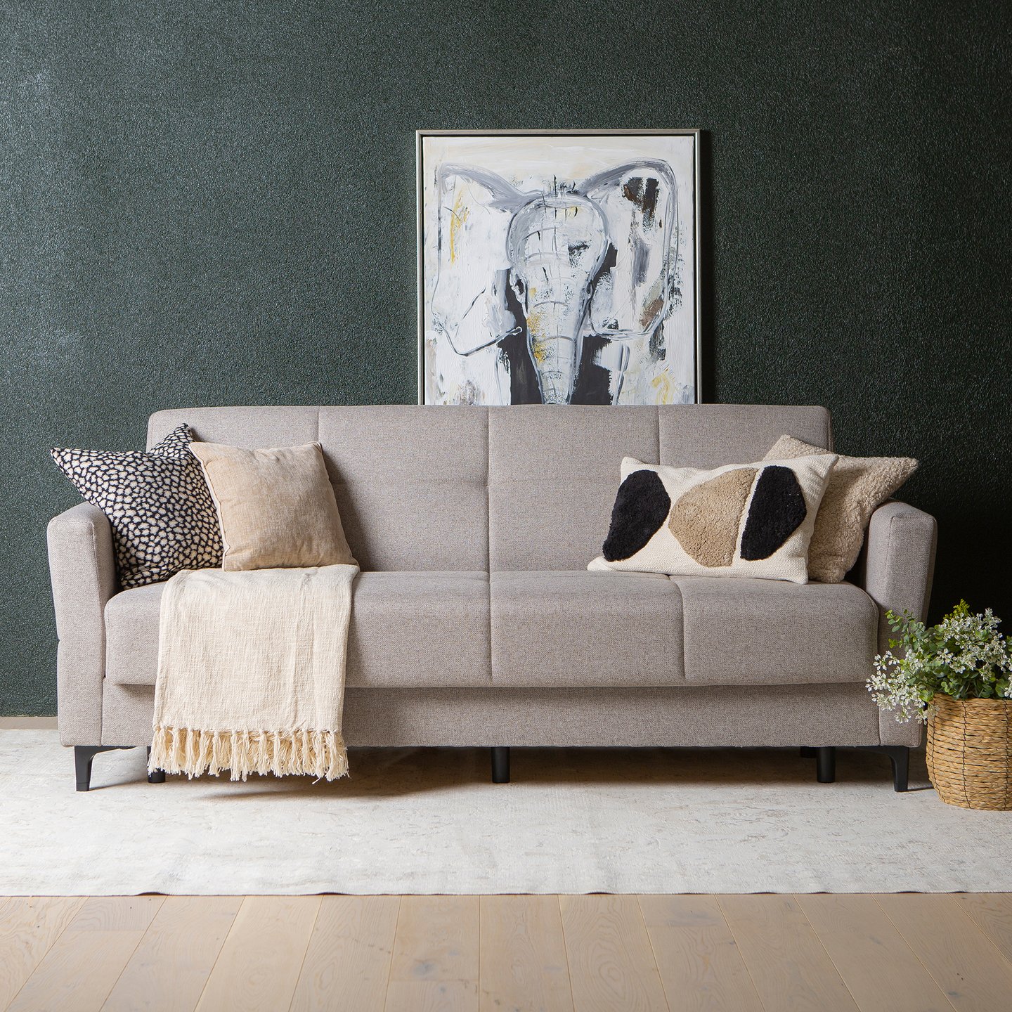 Tango 3-istuttava vuodesohva, beige