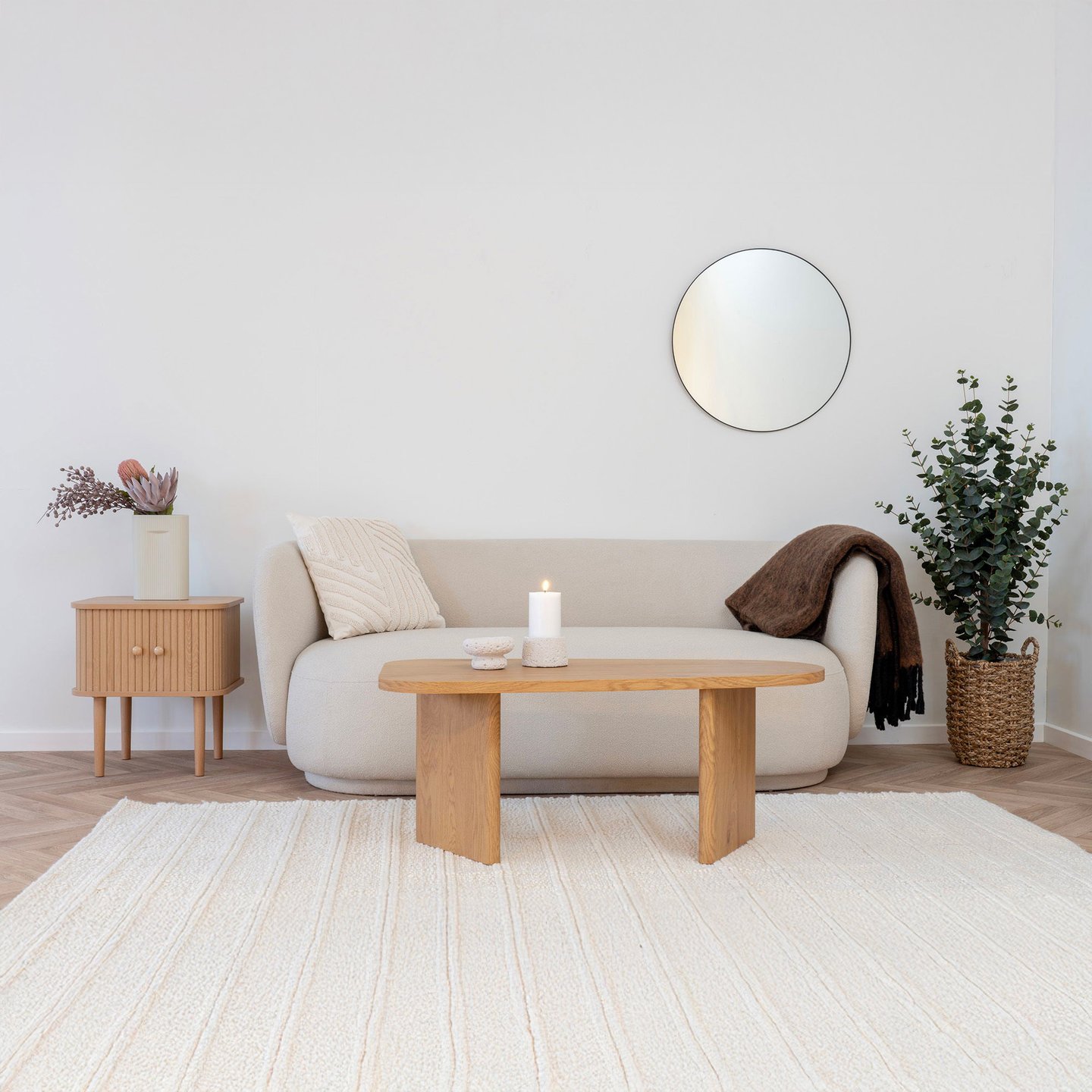 House Nordic Mykonos 2,5-istuttava sohva, beige