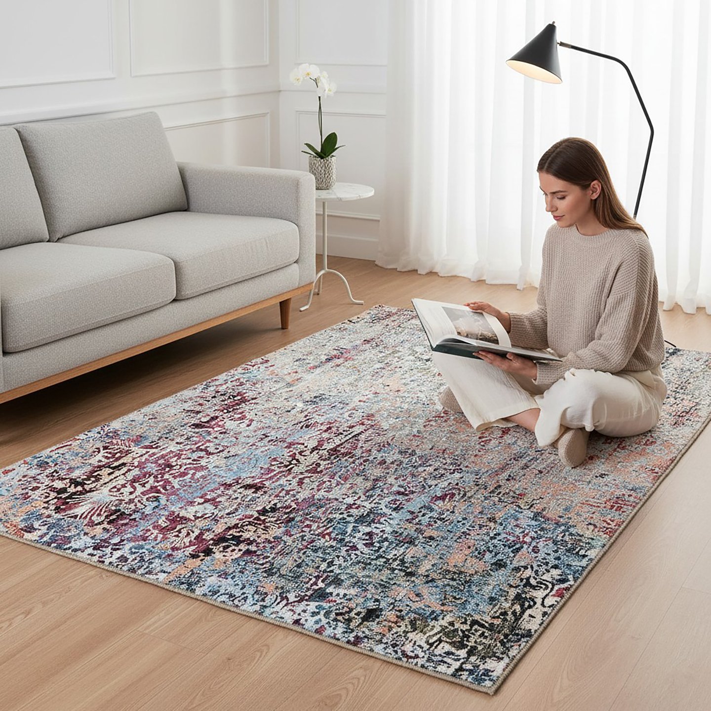 Muse matto 160x230 monivärinen
