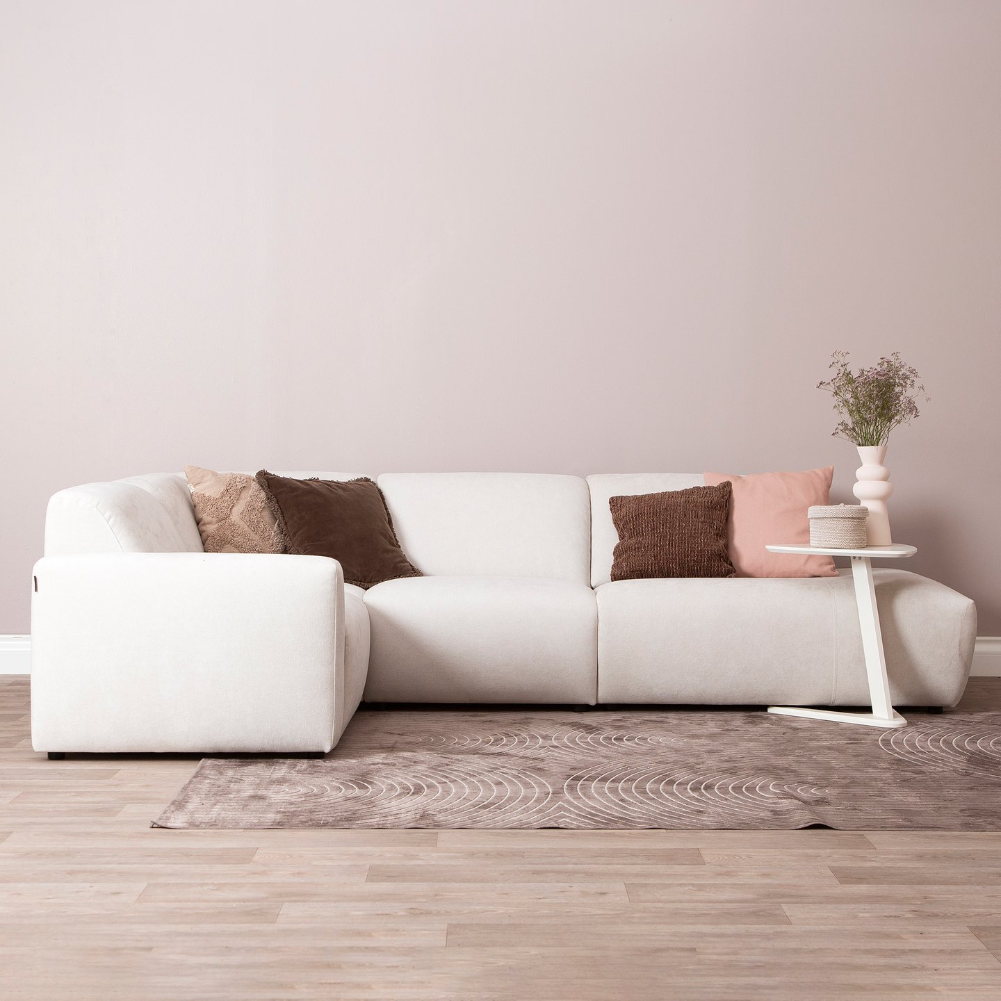 Basel kulmasohva 1+kulma+1+avopääty oikea, beige