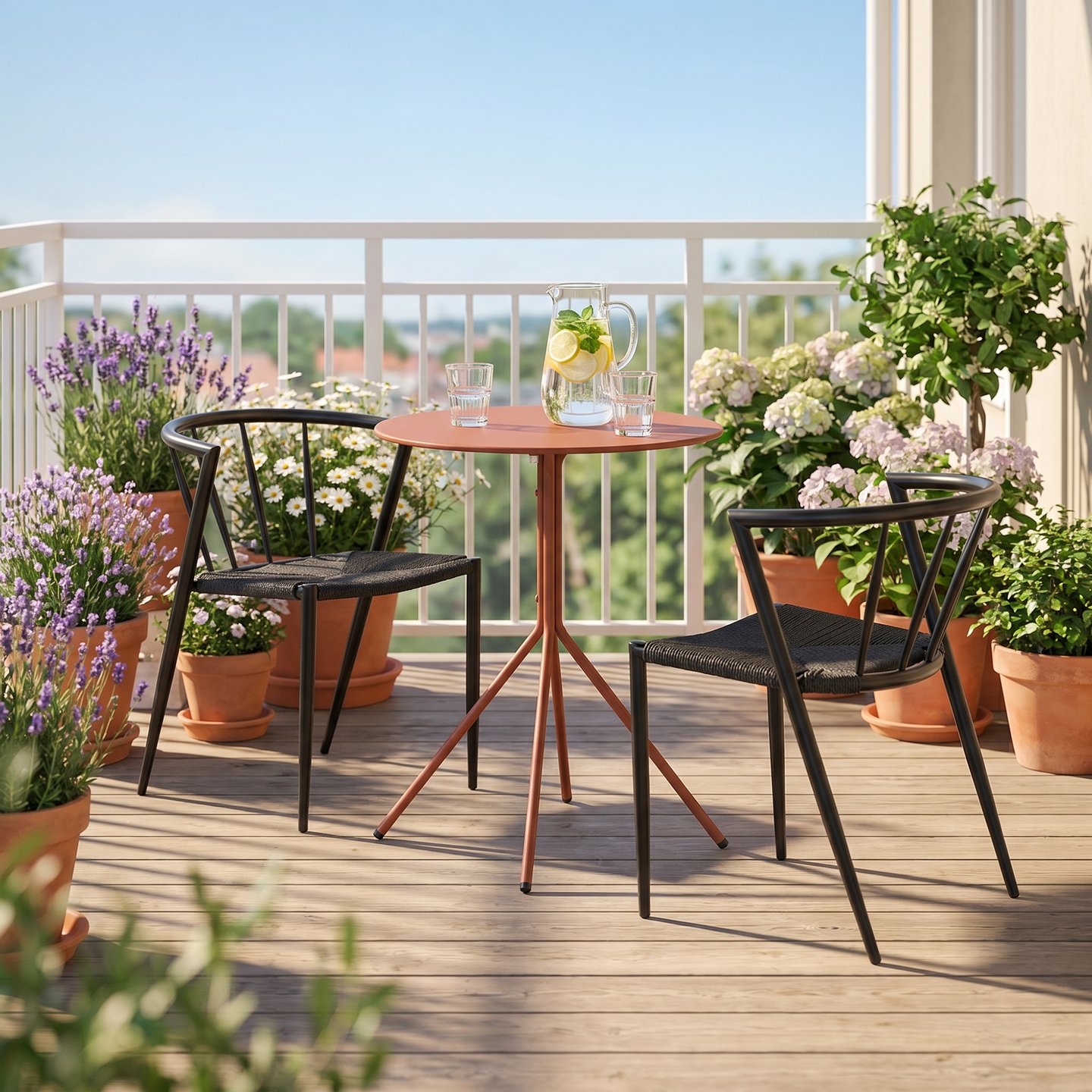 Trento & Deco ruokailuryhmä pyöreä 60cm kahdelle