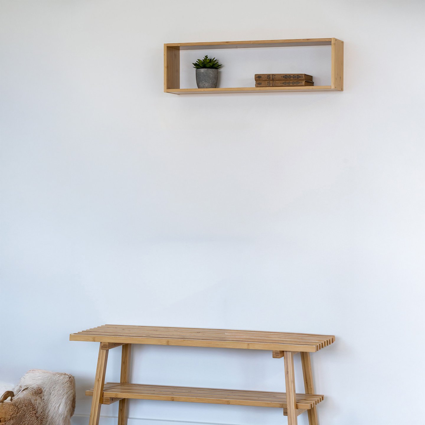 House Nordic Ember seinähylly 70x15x19,5cm, natural