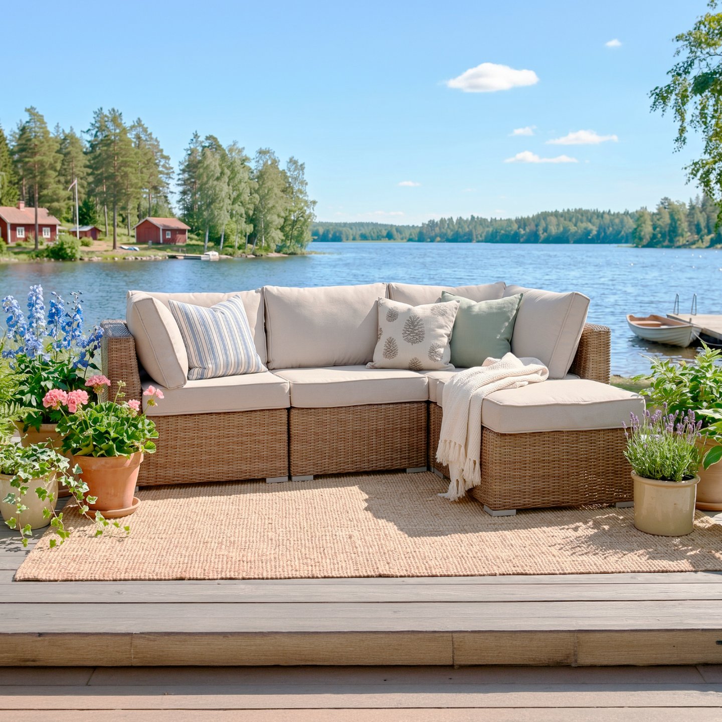 Mode avokulmasohva rahipäädyllä, natural