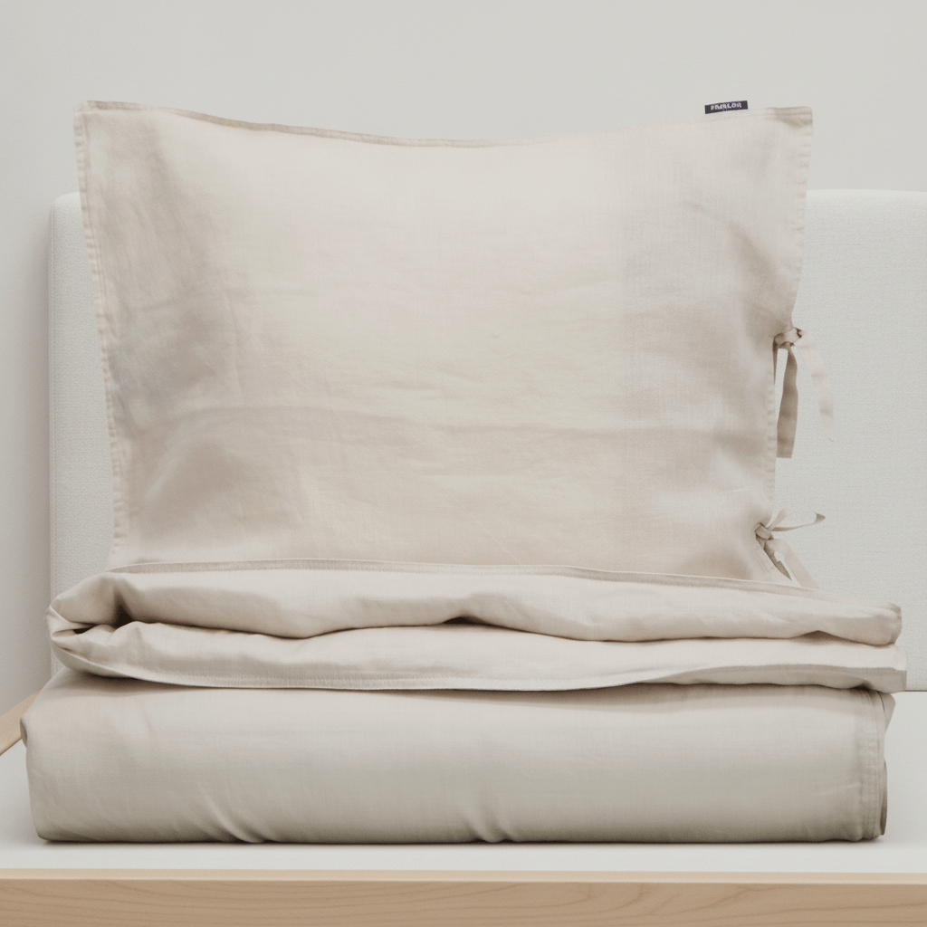 Familon Percale pussilakanasetti greige 150x210/55x65