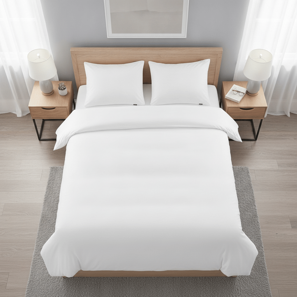 Familon Percale pussilakanasetti tupla valkoinen 230x220/2x55x65
