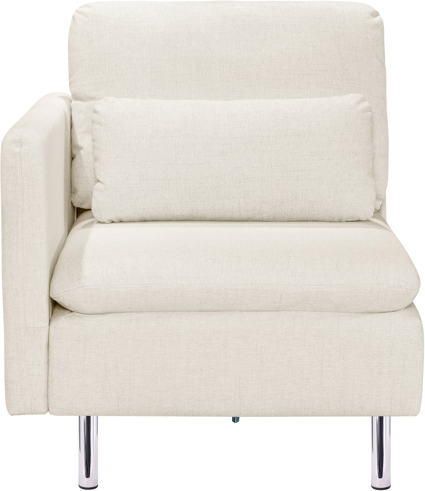 Lotti sohvan päätyosa (vasen) beige: Beige kulmasohva Lotti, moderni ja tyylikäs, täydellinen olohuoneen sisustukseen. Mukava istua, tilaa useammalle.