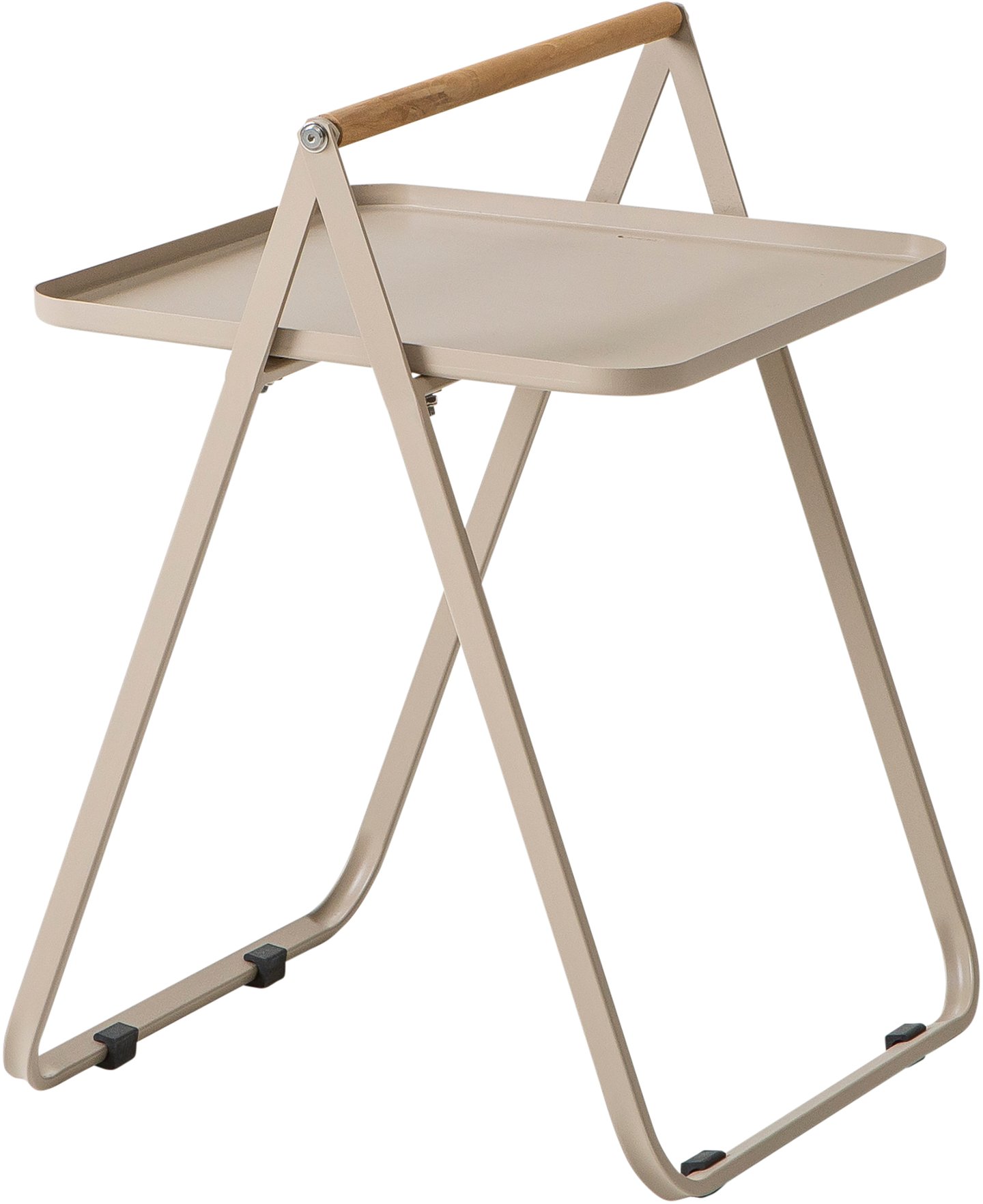 Clarin sivupöytä 42,5x42,5 cm vaalea taupe: Tyylikäs vaalean taupe sivupöytä ulkokäyttöön, täydellinen parvekkeelle tai terassille. Kestävä materiaali, elegantti muotoilu.