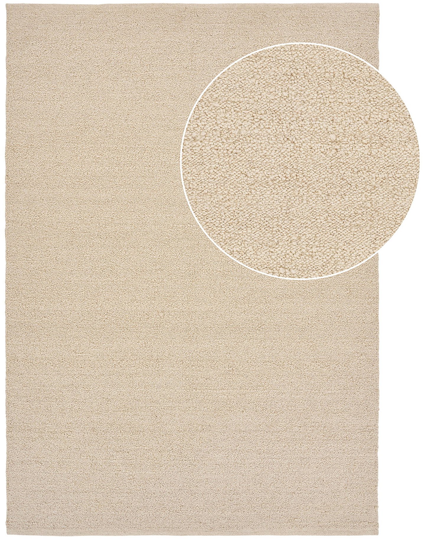 House Nordic matto, käsinkudottu, beige, 160x230 cm