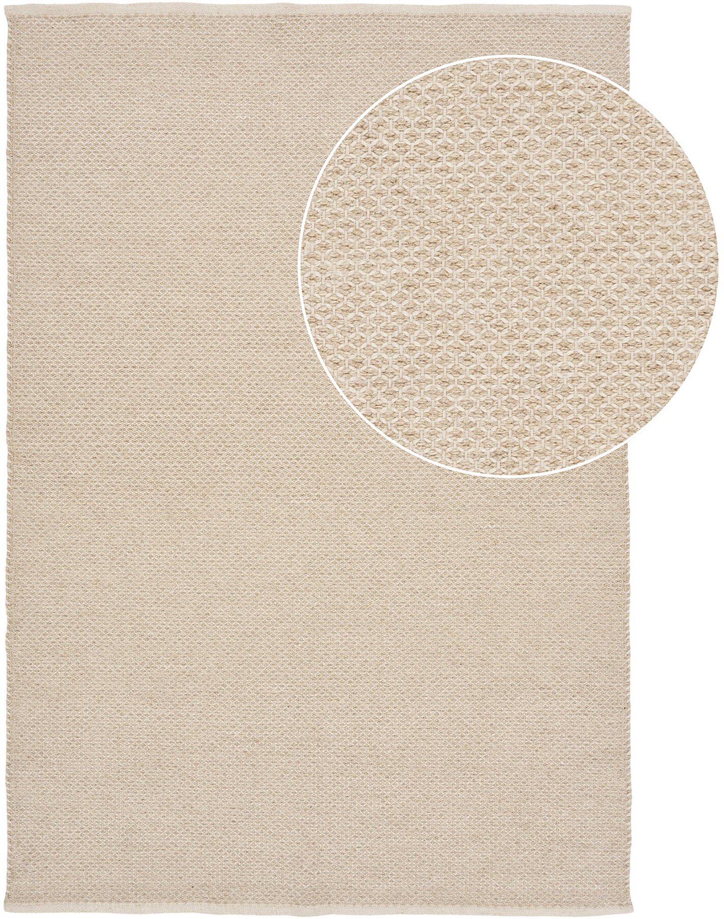 House Nordic matto, käsinkudottu, beige, 200x300 cm