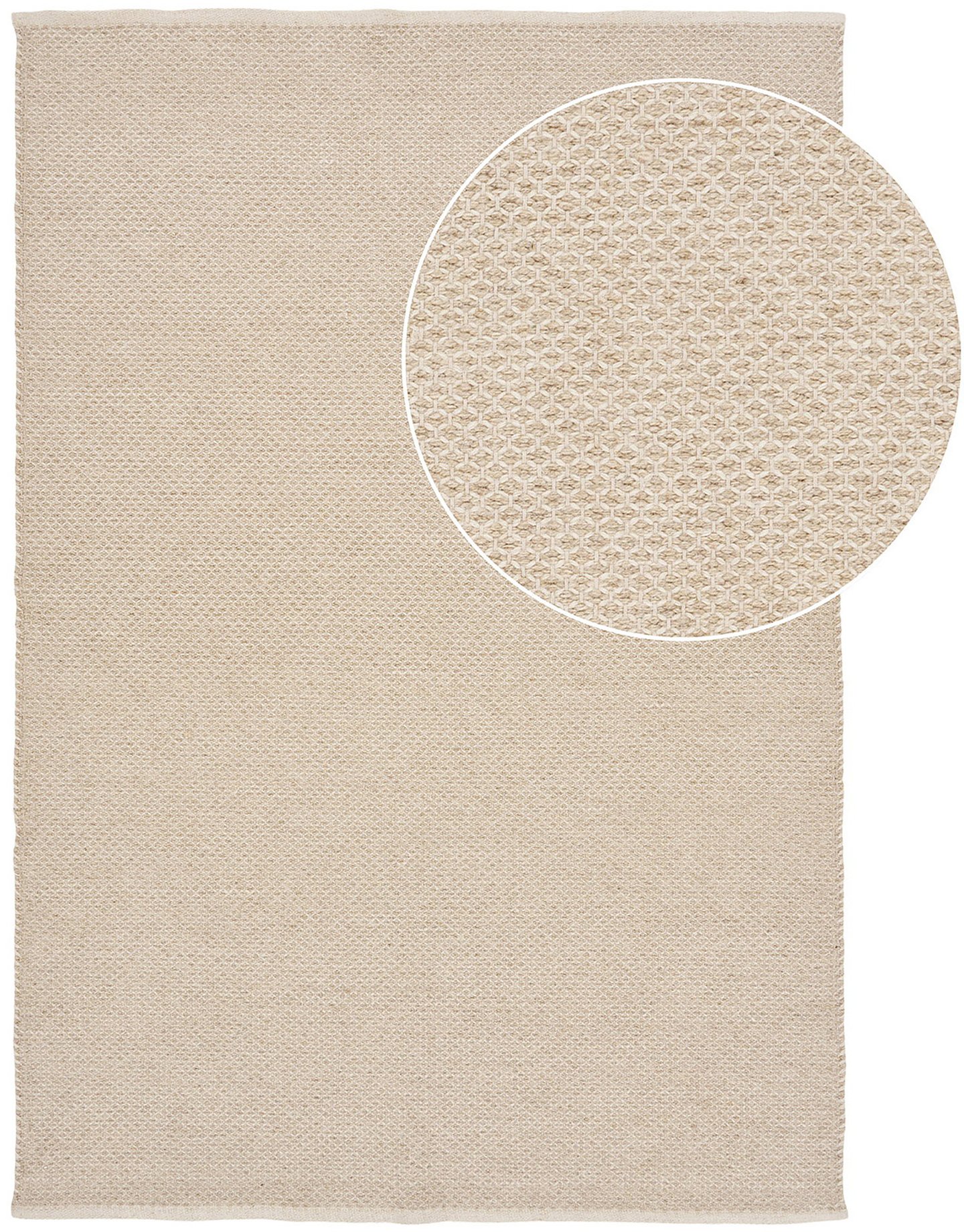 House Nordic matto, käsinkudottu, beige, 160x230 cm