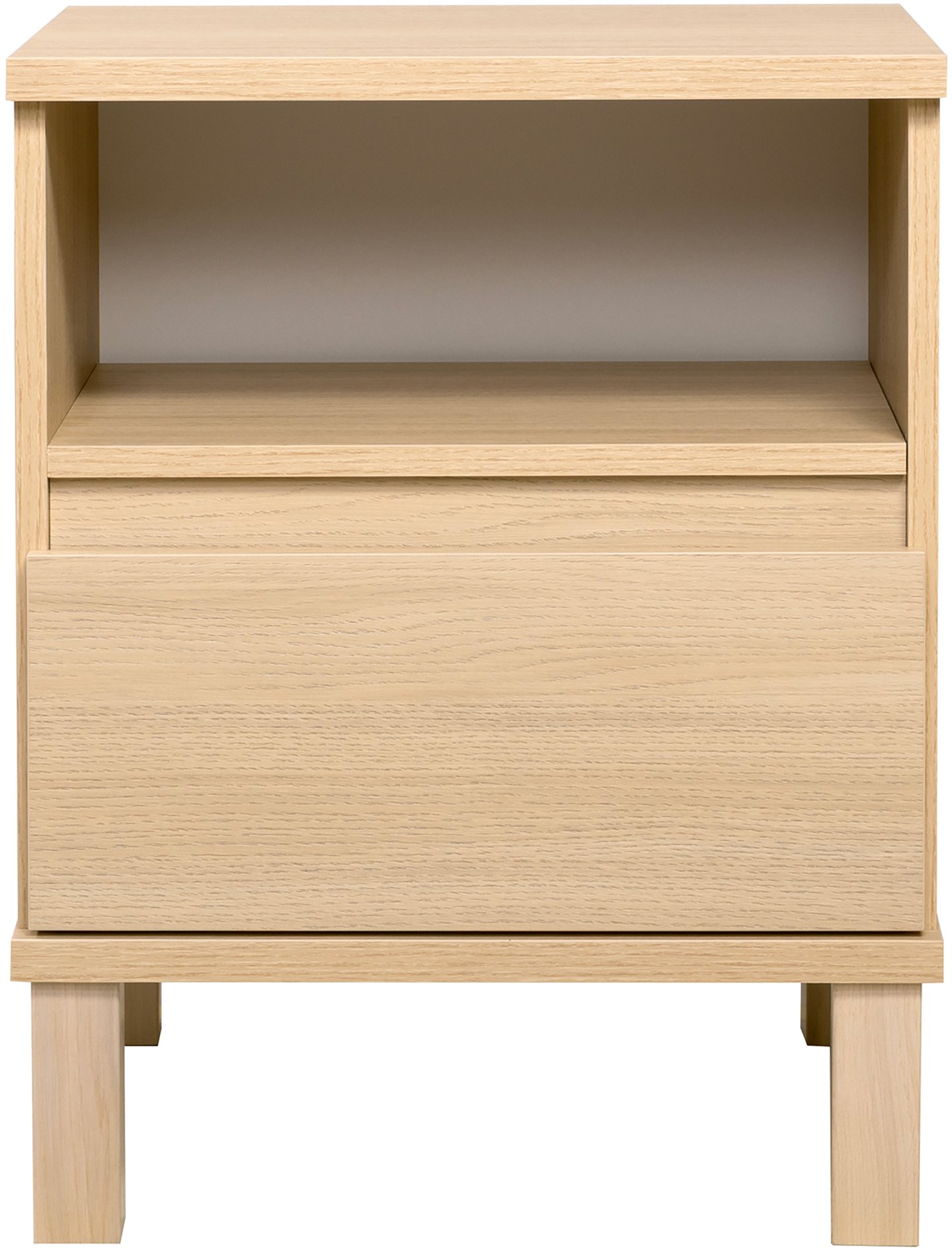 Sata lipasto nro 2. 47cm/1-ltk + avo vaalea tammi, kantikas jalka