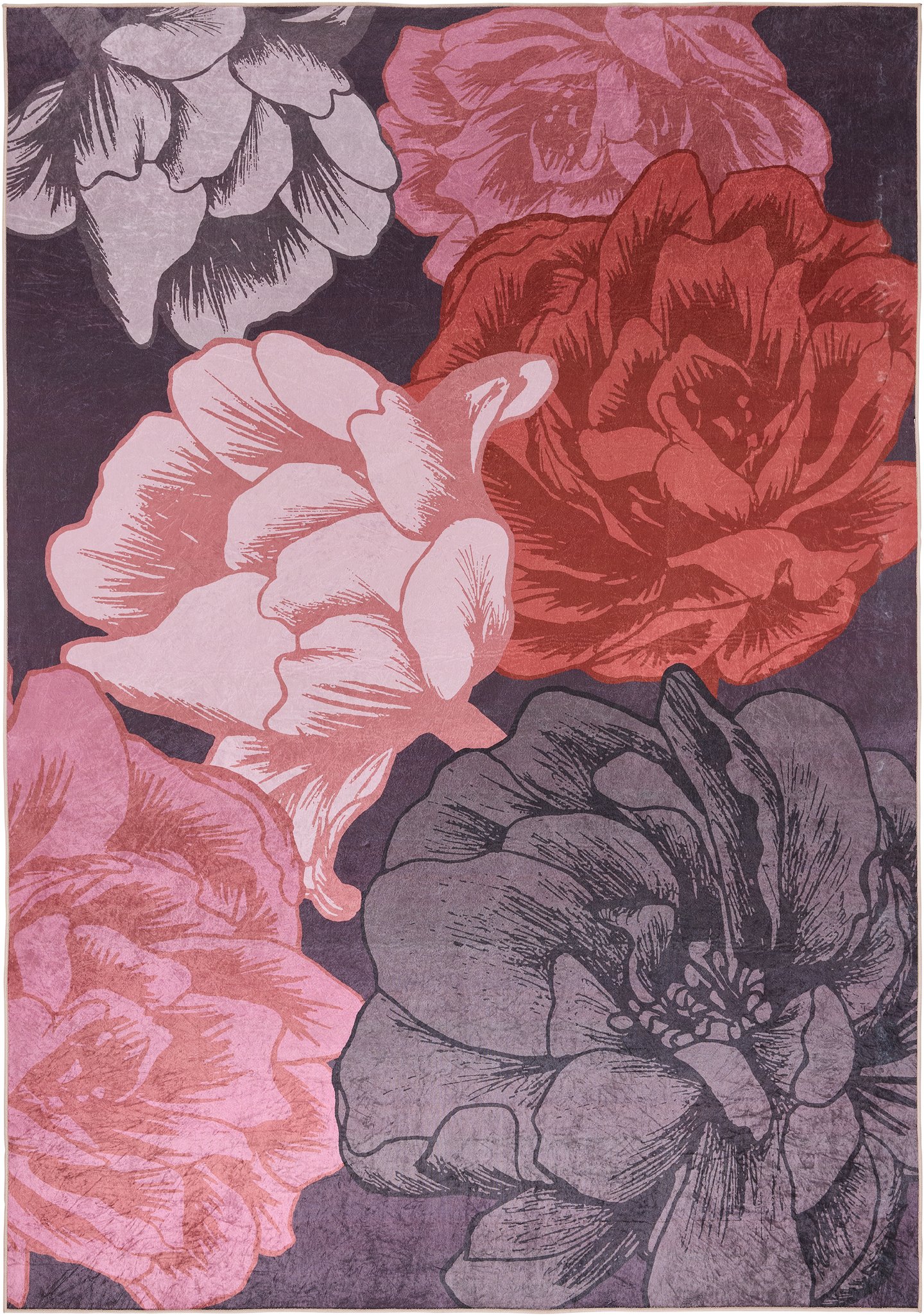 Vallila Juhannusruusu glossy matto terra 200x300cm