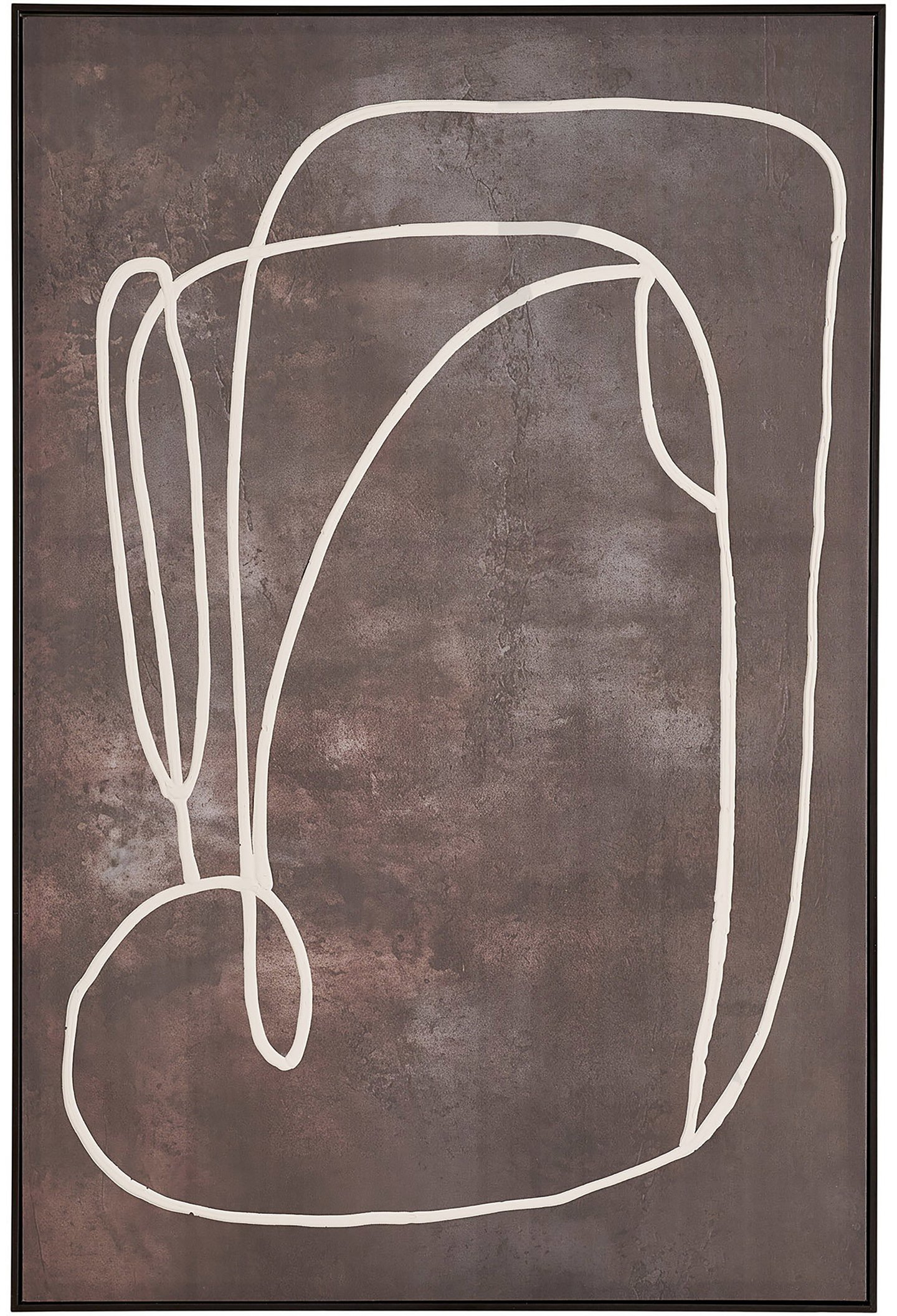 House Nordic canvas-taulu, tummanruskea, nro 1, 80x120 cm